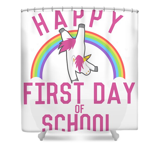Happy First Day Of School Shower Curtain