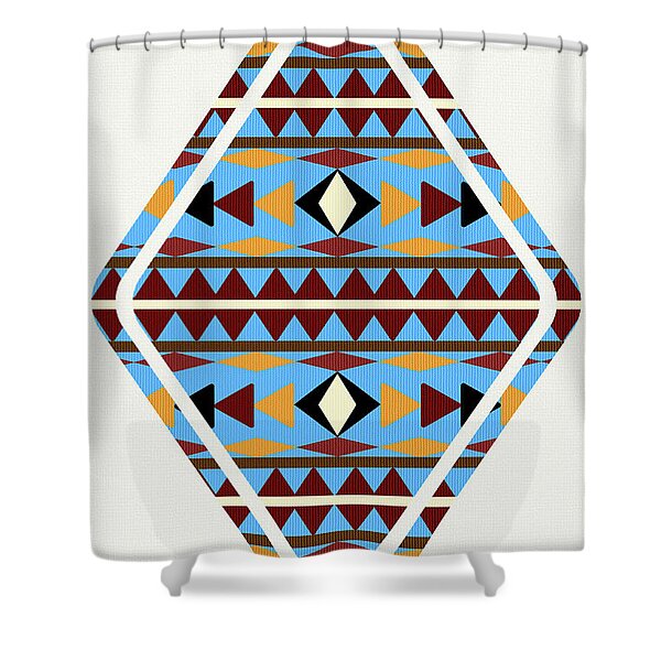 InterestPrint Silhouette of Native American Indian Riding Horseback Art Digital Print Polyester Fabric Shower Curtain 66 x 72 Inches