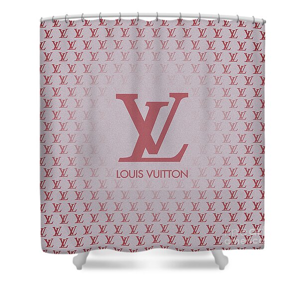 Louis Vuitton Bathroom Set Shower Curtain Style 59