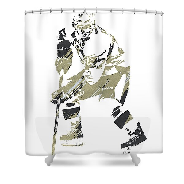 Sidney Crosby Pittsburgh Penguins Hockey Waterproof  60" x 72" Shower Curtain 