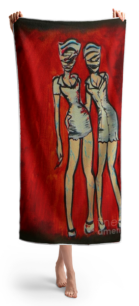 Woman Holding Towel