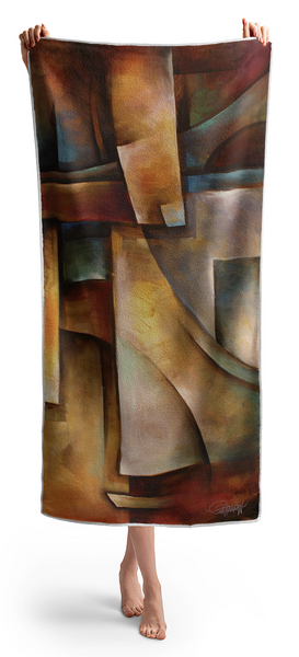 Woman Holding Towel