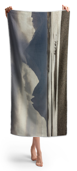 Woman Holding Towel