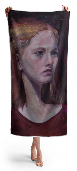 Woman Holding Towel