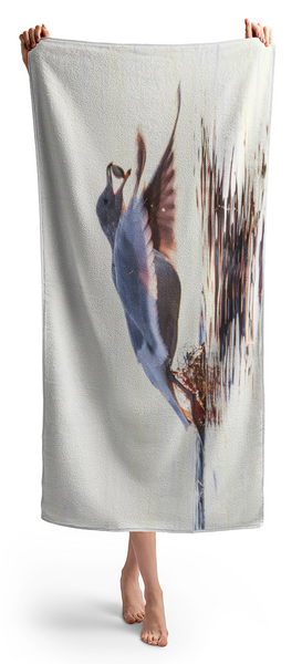 Woman Holding Towel