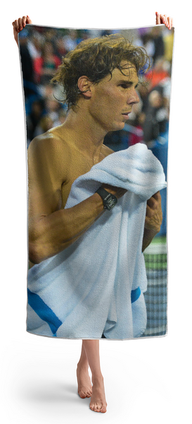 Woman Holding Towel