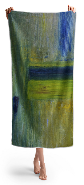 Woman Holding Towel