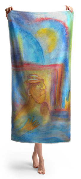 Woman Holding Towel