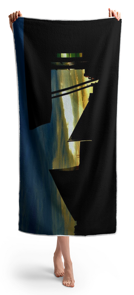 Woman Holding Towel