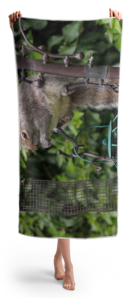 Woman Holding Towel