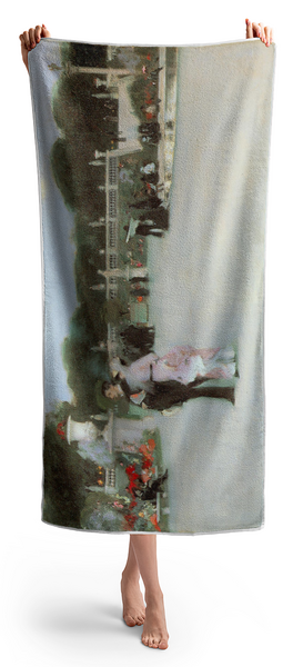 Woman Holding Towel