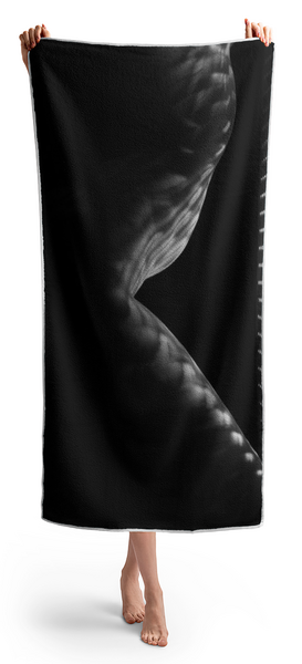 Woman Holding Towel