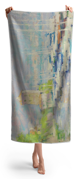 Woman Holding Towel