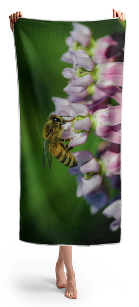 Woman Holding Towel