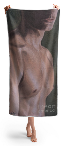 Woman Holding Towel