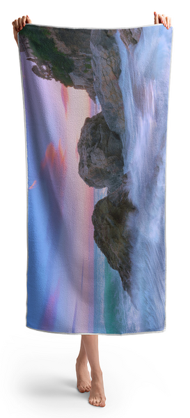 Woman Holding Towel