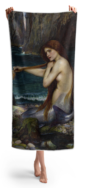 Woman Holding Towel