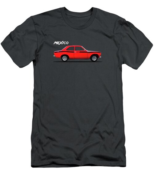 Red Ford Escort Mk1 Mexico 1973 T-shirt Personalised plate 7 Col 46th Birthday