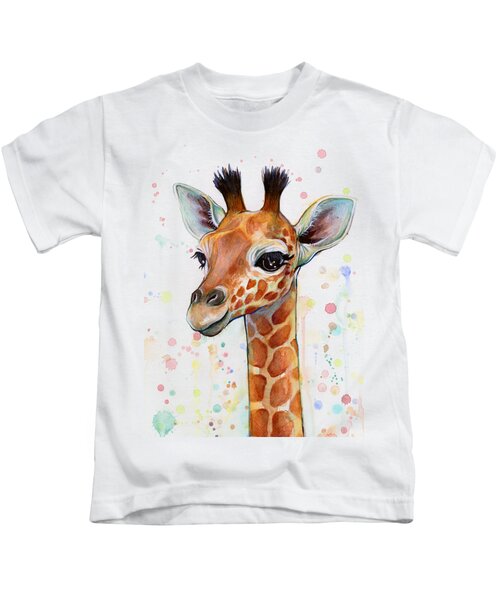 Ban Oproepen compact Giraffe Kids T-Shirts - Pixels