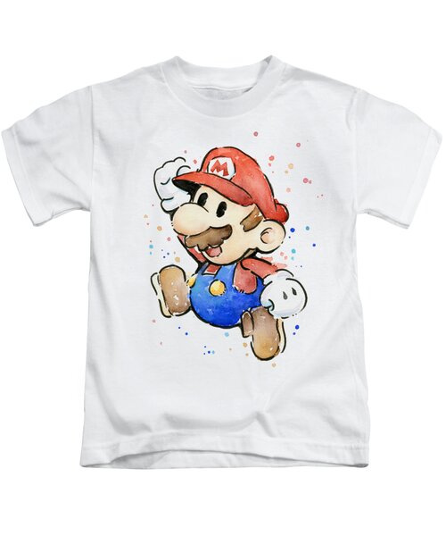 Luigi Gaming Tshirt Youth Mario Funny present Super Babio SUPER MARIO TSHIRT Christmas Gift Child birthday Present Novelty Tshirt