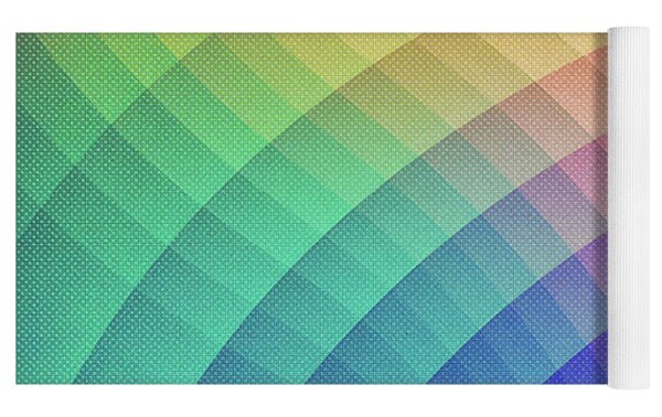 Geometry Triangle Wave Multicolor Mosaic Pattern HDR Low Poly Art Hand Towel  by Philipp Rietz - Fine Art America