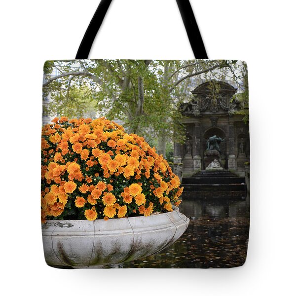 Pond Of Palais Du Luxembourg, Jardin Du Tote Bag by Oliver Strewe 