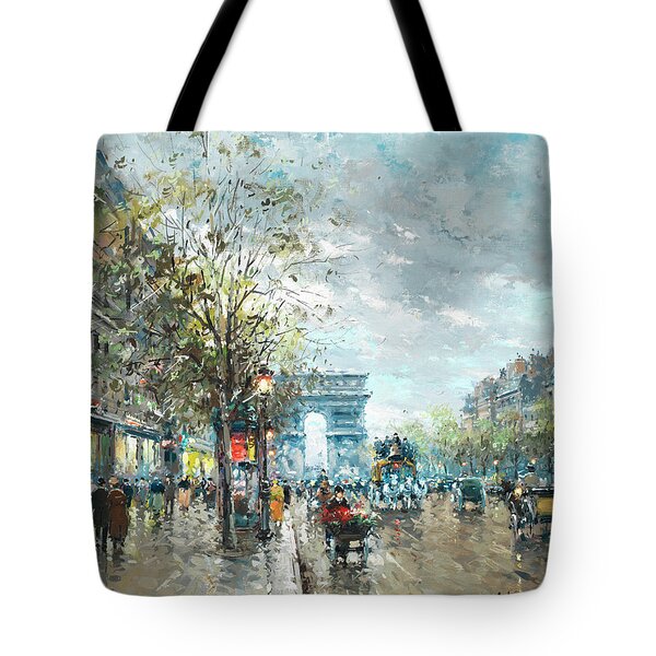Champs-Elysees Film Festival Canvas Tote Bag - Paris Franco-Americain  Cinema