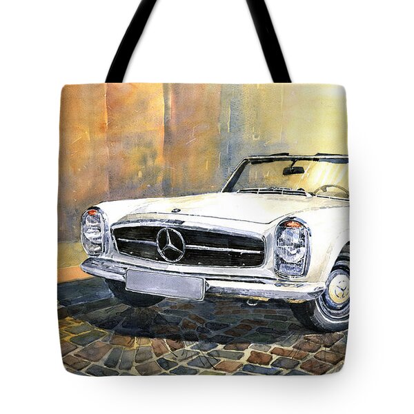 Old Mercedes Benz Tote Bag by Naxart Studio - Fine Art America