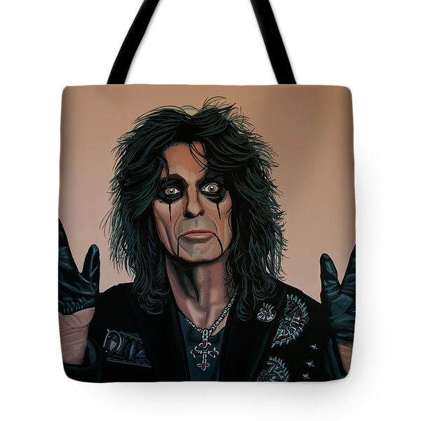 Alice Cooper VIP 2016 Spend the Night Spiders Black Canvas Tote Bag New Official