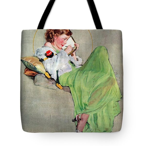 blank Canvas Tote Bag by Norman Rockwell - Fine Art America