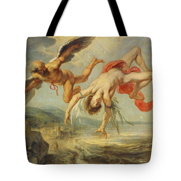 Jacob Peter Gowy / 'the Fall Of Icarus', 1636-1637, Oil On Canvas, 195 X 180 Cm, P01540. Daedalus. Tote Bag
