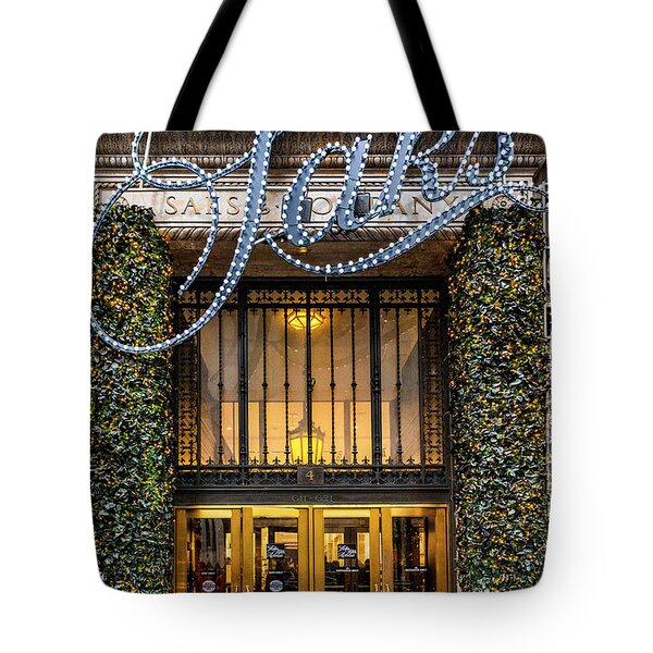 Saks Fifth Avenue NYC Christmas Weekender Tote Bag by Susan