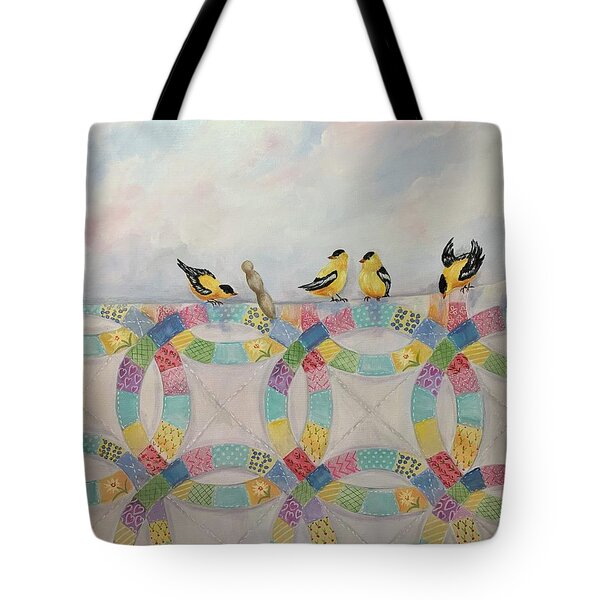 Hummingbird Trellis Tote Bag by Barbara Landry - Barbara Landry