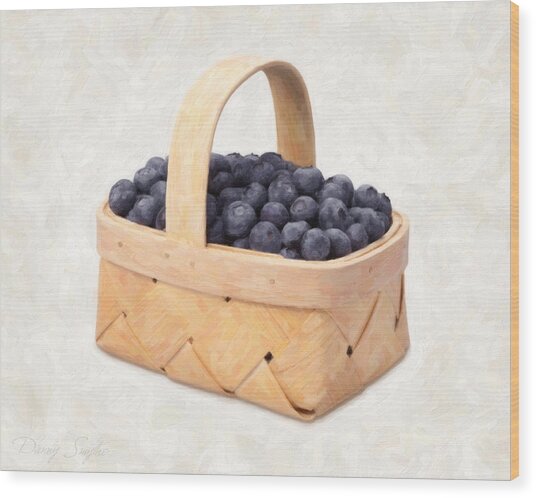 Blueberry Basket Painting by Danny Smythe