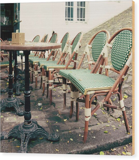 Paris Cafe Traditional Classic Chairs Montmartre Photography