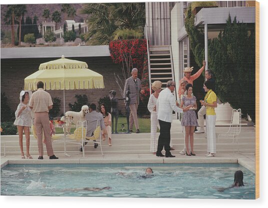Poolside Party Photograph by Slim Aarons