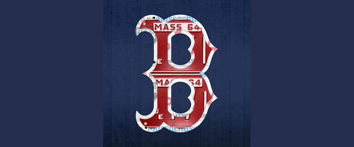 Boston Red Sox Logo Letter B Baseball Team Vintage License Plate Art ...