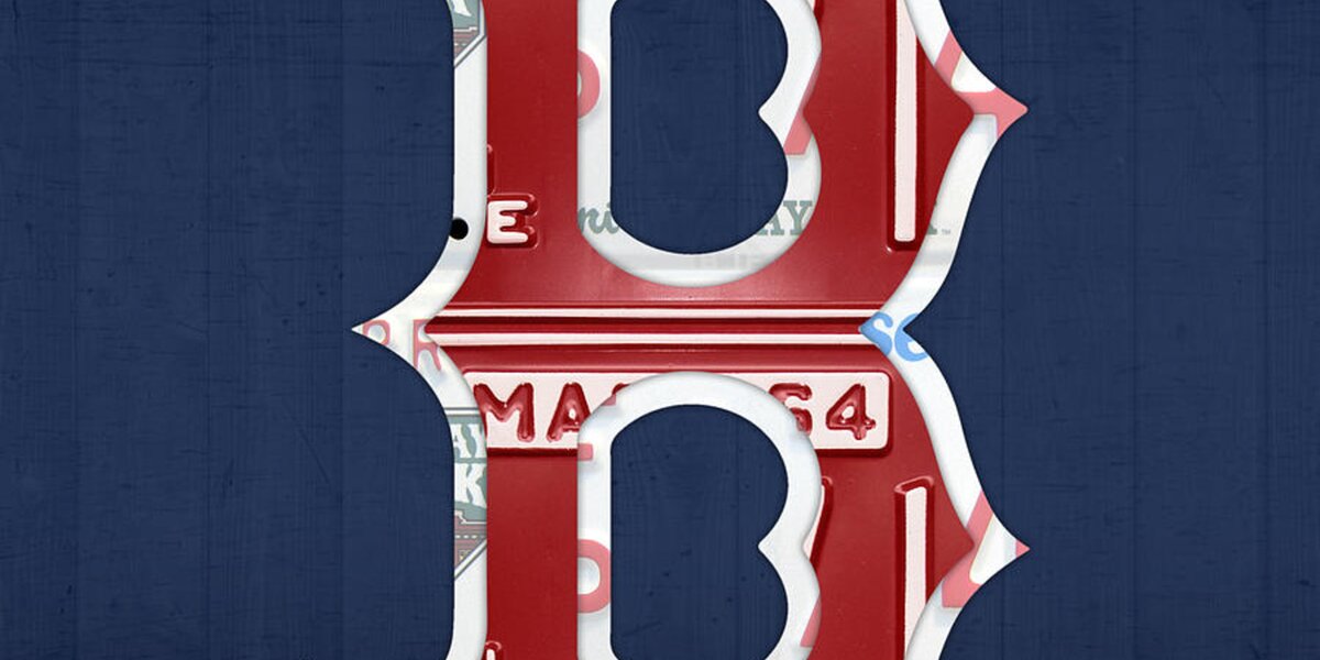 Boston Red Sox Logo Letter B Baseball Team Vintage License Plate Art ...