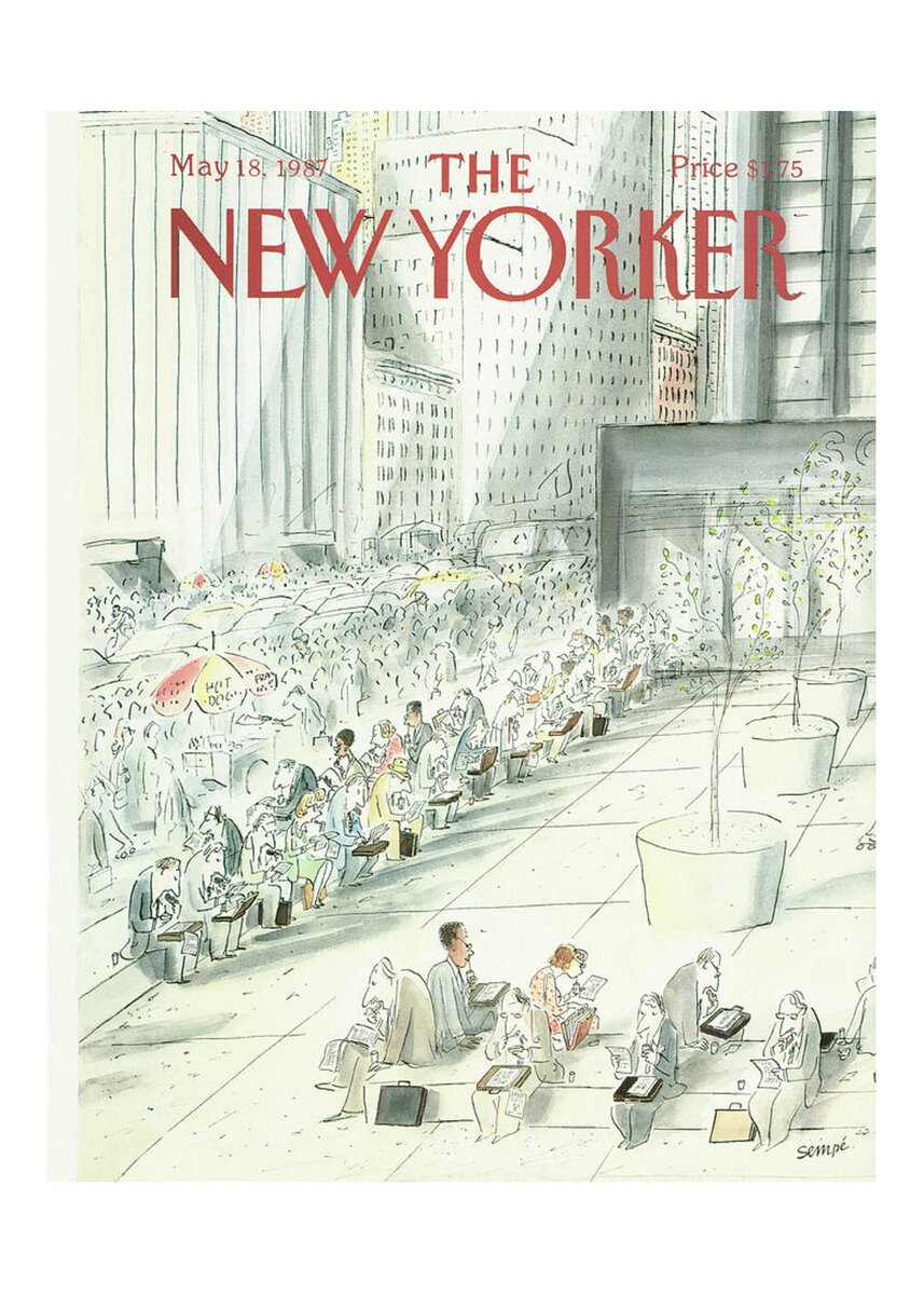 New Yorker May 18th, 1987 Greeting Card for Sale by Jean-Jacques Sempe