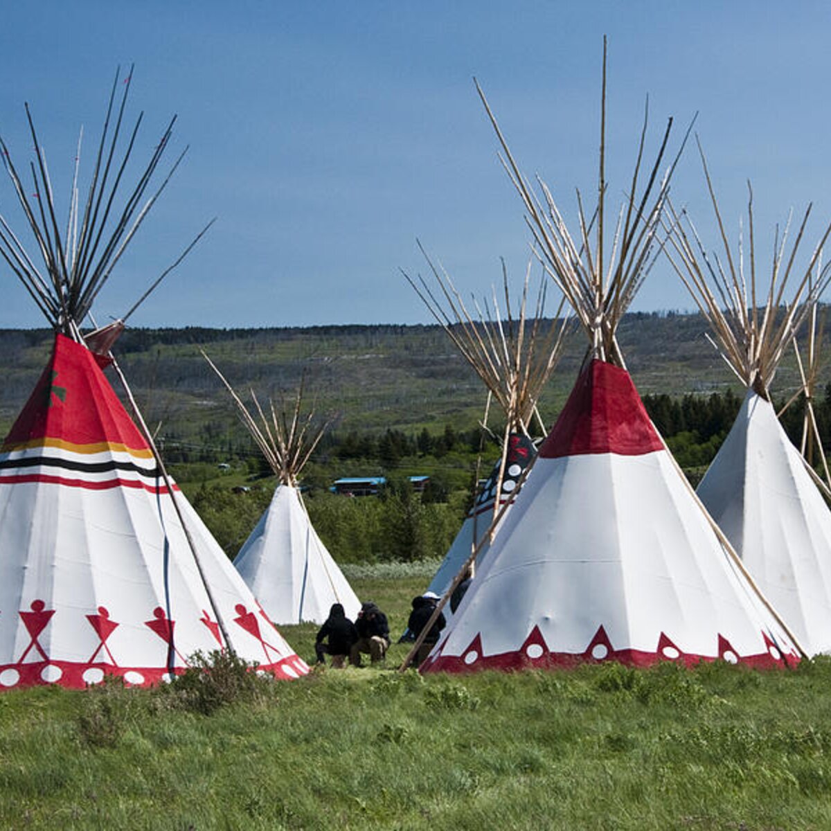 Powwow Teepees Of The Blackfoot Tribe By Glacier National Park No 3100 