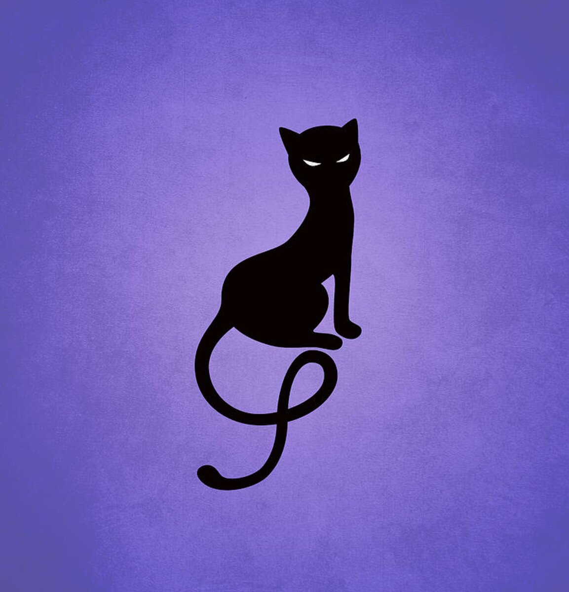 Purple Gracious Evil Black Cat Shower Curtain for Sale by Boriana Giormova