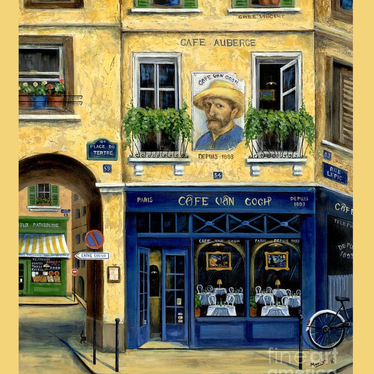 Cafe Van Gogh Tote Bag for Sale by Marilyn Dunlap