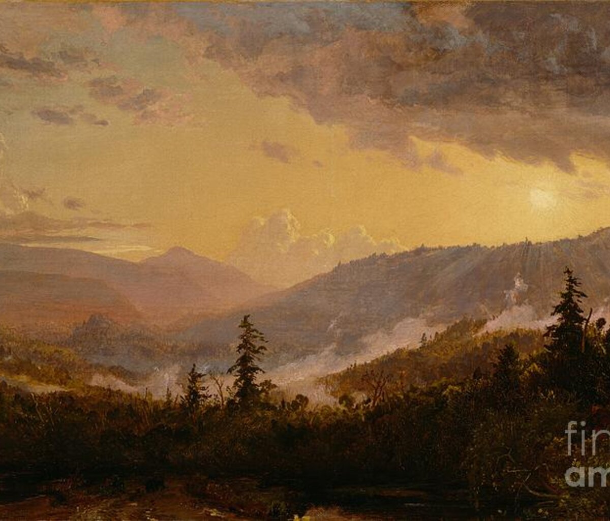 Sunset after a Storm in the Catskill Mountains Tapestry for Sale by ...