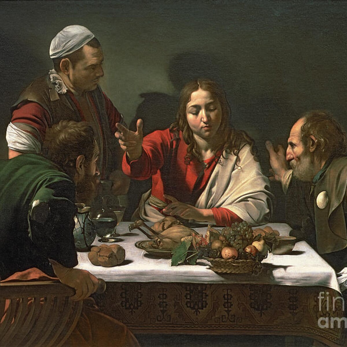 The Supper at Emmaus Duvet Cover for Sale by Caravaggio