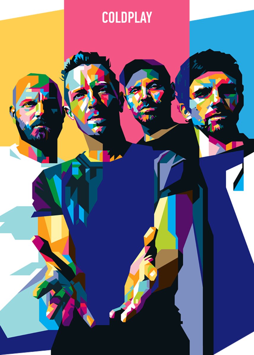 COLDPLAY Best Band in the World Greeting Card by Laksana Ardie