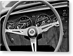 1965 Lotus Elan S2 Steering Wheel Emblem Acrylic Prints