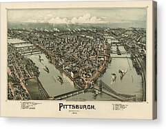 Pittsburgh Drawings Acrylic Prints