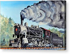 Strasburg Railroad Paintings Acrylic Prints