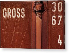Red Rust Decay Metal Acrylic Prints