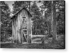 Old Wood Outhouse Acrylic Prints